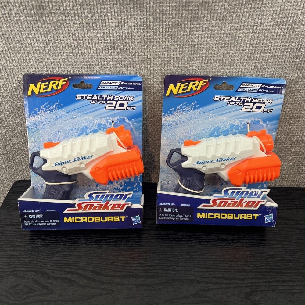 Nerf Super Soaker Microburst Water Blaster 2 Pack Stealth Soak 33692 Hasbro
